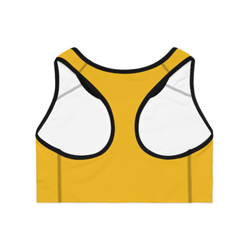 Fun Yellow Perfect Blend Sports Bra By Yanilo