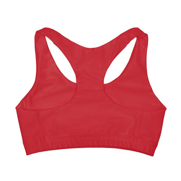 Girls' Double Lined Sports Bra with Fun Smiley Face Design By Yanilo