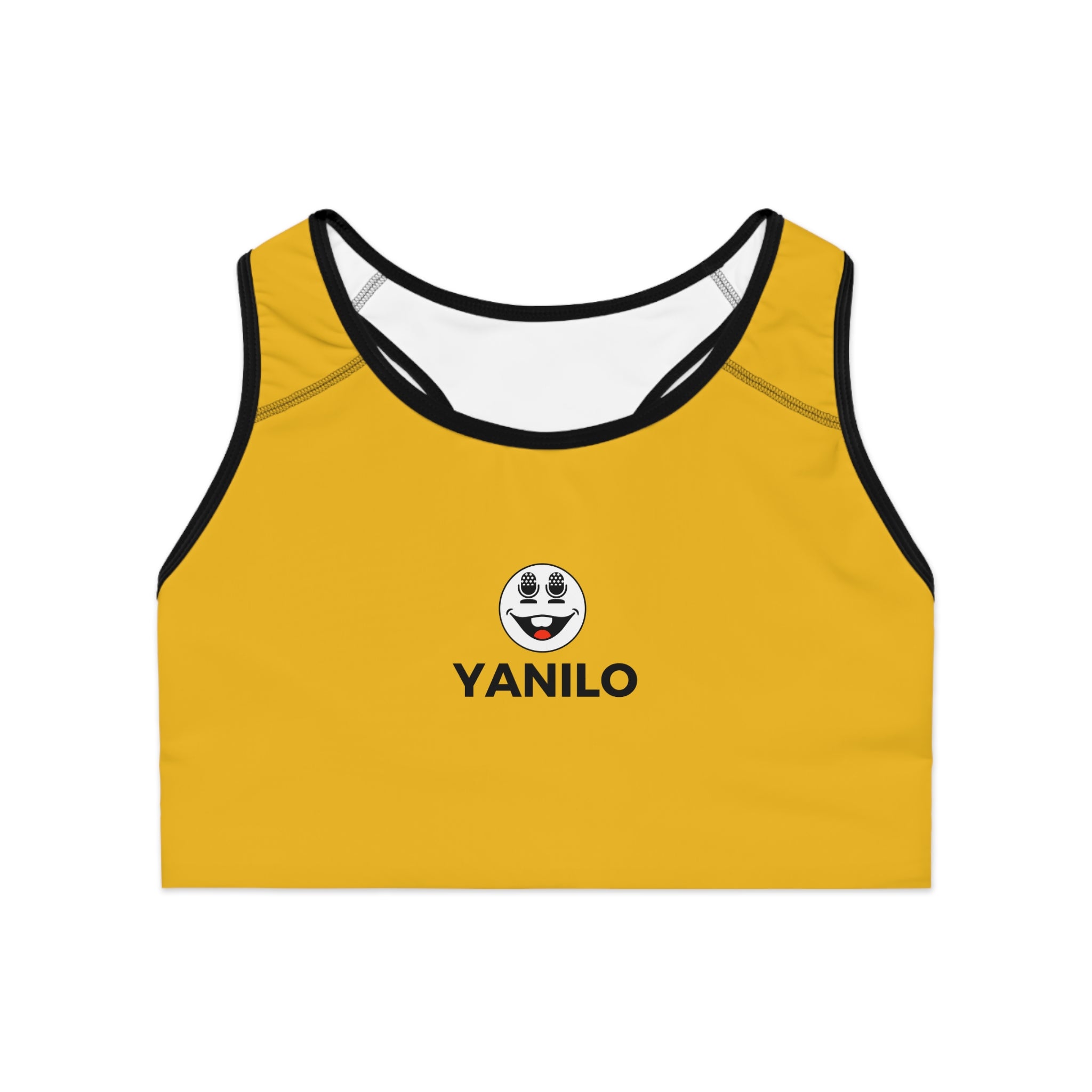 Fun Yellow Perfect Blend Sports Bra By Yanilo