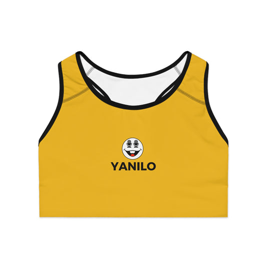 Fun Yellow Perfect Blend Sports Bra By Yanilo